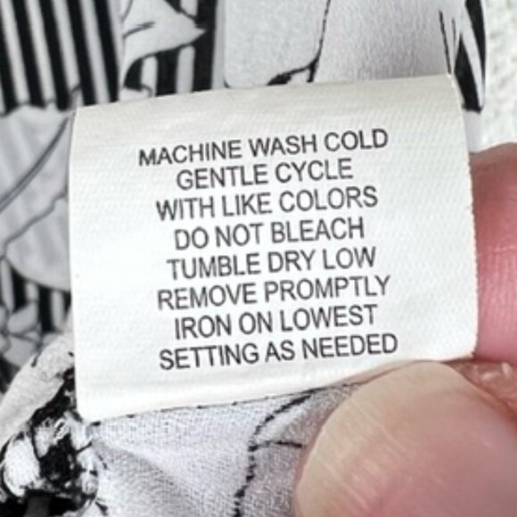 NY Collection Womens Cold-shoulder Tiered Ruffle Button-Down Tunic Plus Size 3X - Picture 7 of 7